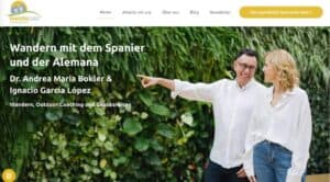 Startseite mit zwei Personen