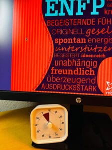 Time Timer vor dem Bildschirm