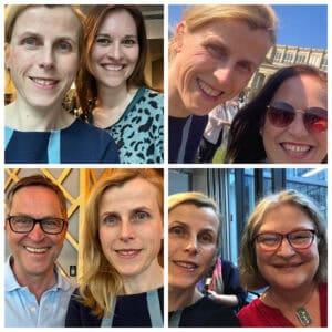 Menschen auf 4 Bildern