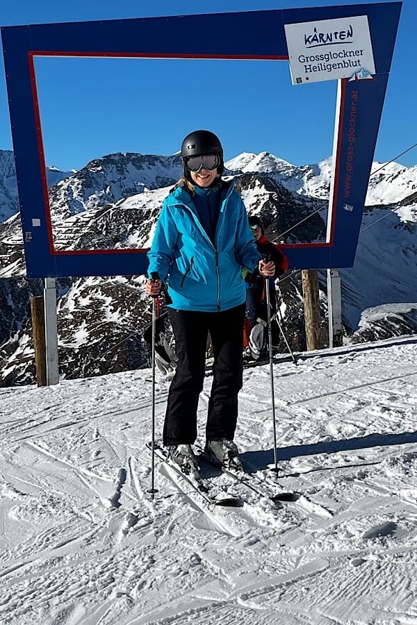 Frau im Schnee
